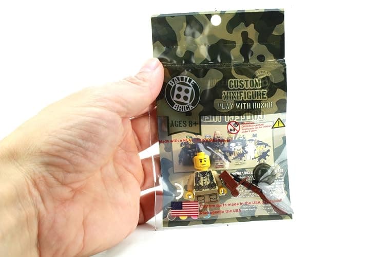 Battle Brick 1.6 Inches Tall WW2 US Army Soldier Collectible Custom Minifigure | Genuine Military Minifig | Printed in The USA | World WAR 2 | | Great Gift for Teen to Adult AFOL thumbnail 5