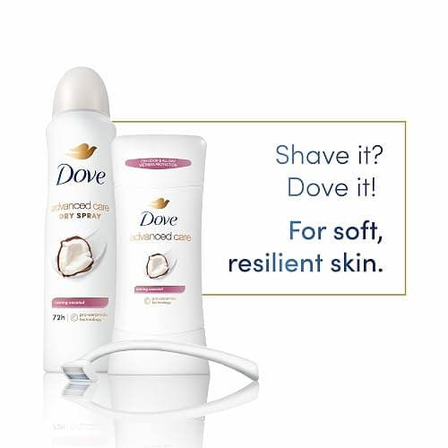 Dove Advanced Care Antiperspirant Deodorant Stick Caring Coconut 4 ct for helping your skin barrier repair after shaving 72-hour odor control and sweat protection with Pro-Ceramide Technology 2.6 oz thumbnail 4