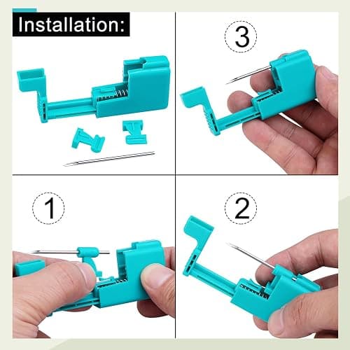 Beautidots 14G 16G 20G Body Piercing Kit for Belly Button/Lip/Tongue/Ear/Nose/Eyebrow/Nipple Piercing Gun Kits Safe Body Piercing Needle Tools for Women Men - 24pcs 14g/16g/20g tools thumbnail 7