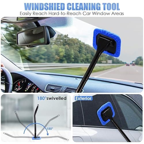 Viewsun Car Cleaning Kit, Car Interior Detailing Kit with High Power Handheld Vacuum, Detailing Brush Set, Windshield Cleaner, Cleaning Gel, Complete Auto Accessories for Men, Women thumbnail 3