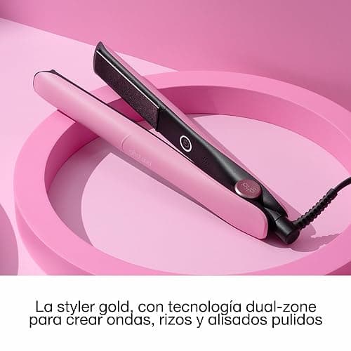 ghd gold pink - Plancha de pelo profesional para alisar, rizar y crear ondas, temperatura óptima de peinado 185ºC, tecnología dual-zone, edición limitada 2024, rosa thumbnail 3