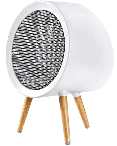 Gaiatop Portable Space Heater for Indoor Use, 1000W/600W Small Electric Desk Heater for Bedroom or Office, 2s PTC Ceramic Heating, Overheat & Tip-Over Protection, Cute Gifts for Women Men, White - Image 1
