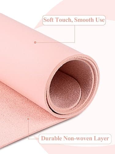(MAT ONLY) Pink Nail Art Table Mat, Foldable Nail Art Hand Rest Pad for Nail Arm Rest Cushion, Soft Microfiber Leather Nail Mat, Manicure Pad Nail Table Pad Desk Mat for Nail Technician Salon Home thumbnail 2