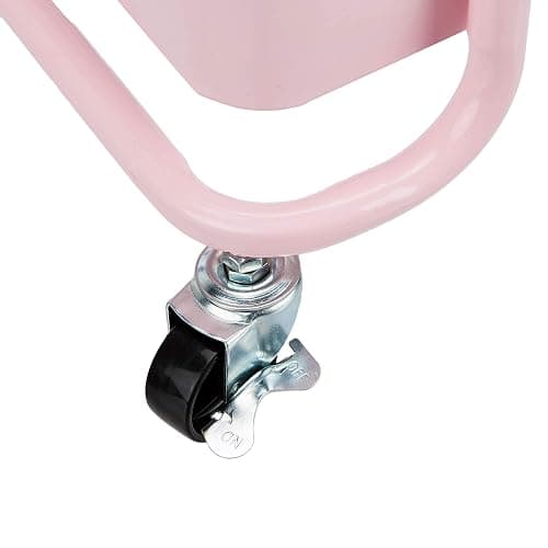 Amazon Basics 3-Layer Kitchen Trolley with 360 Degree Wheels for indoor and outdoor use, Dusty Pink thumbnail 9