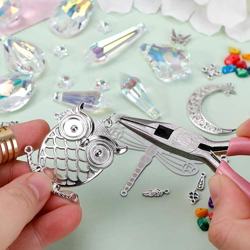 Worgree DIY Suncatcher Kit 460pcs Sun Catchers Making Supplies Art and Crafts for Adults Hanging Prism Sun Catcher with Crystals Ball Indoor Window Home Wedding Garden Festival Decor Gifts thumbnail 6