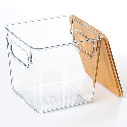 Qilinba K Cup Organizer Large Capacity Coffee Pod Holder Clear Storage Container Bins with Lids Coffee Bar Organization and Storage (3 PACK) thumbnail 4