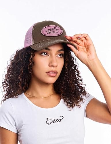 Aelfric Eden Trucker Hat Color Block Mesh Snapback Baseball Cap | Detailed Stitching, Embroidered Accents, Lightweight Comfort, Adjustable Fit, Streetwear Styling, Travel, Outdoor Wear thumbnail 3