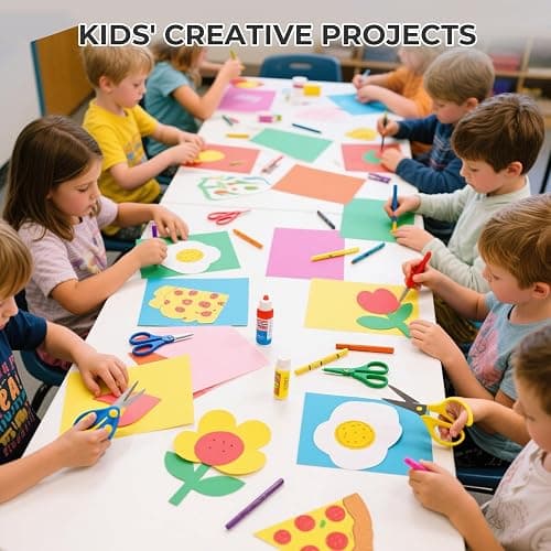 3 otters 200Sheets Construction Paper, Cardstock 8.27" x 11.7", 10 Assorted Colors Card Stock Printer Paper 65lb/180GSM, for Printing, DIY Crafts, Classroom Must Haves, Kids School Supplies, Party Dec thumbnail 6