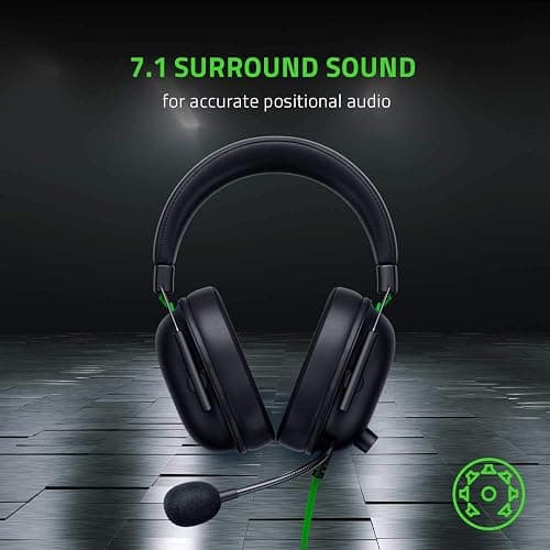 Razer BlackShark V2 X Gaming Headset: 7.1 Surround Sound - 50mm Drivers - Memory Foam Cushion - For PC, PS4, PS5, Switch - 3.5mm Audio Jack - Black thumbnail 7