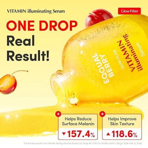 EQQUALBERRY Vitamin Illuminating Serum | Niacinamide 4% + Brightening Vitamin C Face Serum with Hyaluronic Acid & Vitamin E | Dark Spot, Uneven Tone Care | Korean Skincare, 1.01 fl.oz thumbnail 2