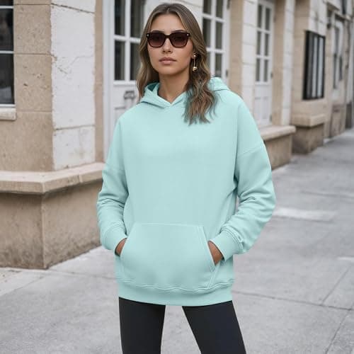 YARBCEN Womens Hooded Hoodies Sweatshirts - Long Sleeve Crewneck Sweaters With Pocket 2026 Fashion Spring Oversized Clothes thumbnail 4