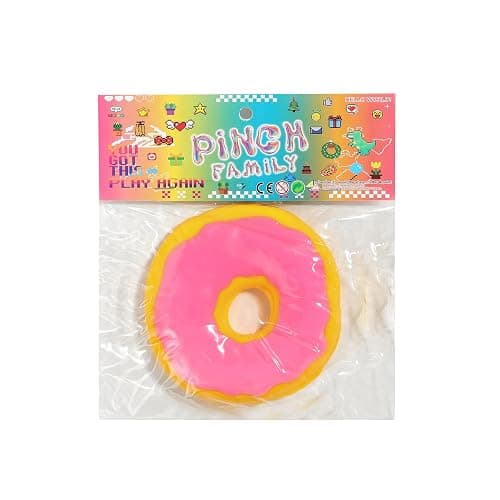 Taba Squishy Stress Balls for Adults, Large Donut (Jumbo) Sensory Toys for Kids, Squishy Fidget Toys, Prize Box Toys for Kids Classroom (Pink) thumbnail 8