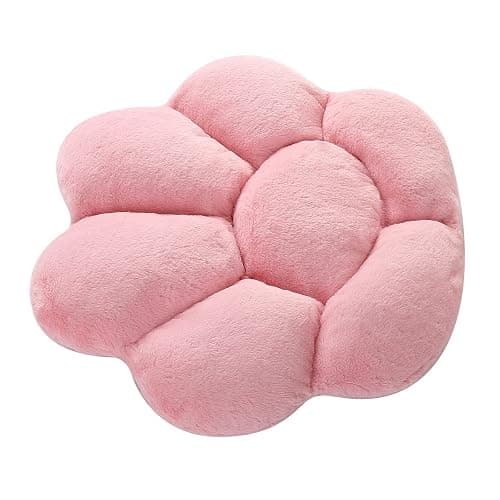 Ditucu Cat Paw Cushion Kawaii Chair Cushions 31.4 x 27.5 inch Cute Stuff Seat Pad Comfy Lazy Sofa Office Floor Pillow for Gaming Chairs Room Decor Pink thumbnail 6