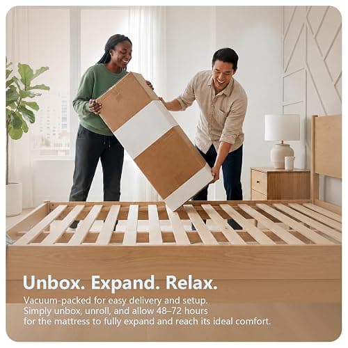 SayTale Medium Firm 8 inch Full Mattress Memory Foam Mattress in a Box | Gel Memory Foam, Motion Isolation, CertiPUR-US Certified thumbnail 7
