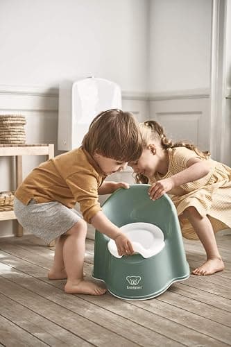 BabyBjörn Potty Chair, Deep Green/White (Pack of 2) thumbnail 4