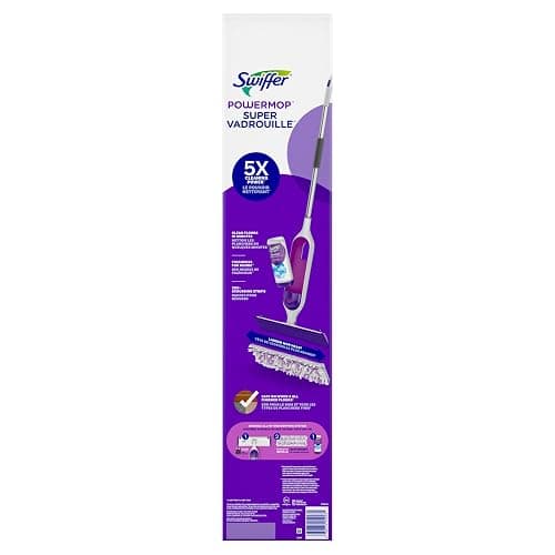 Swiffer PowerMop Multi-Surface Mop Kit for Floor Cleaning, Fresh Scent, Mopping Kit Includes PowerMop, 2 Mopping Pad Refills, 1 Floor Cleaning Solution with Fresh Scent and 2 Batteries thumbnail 11