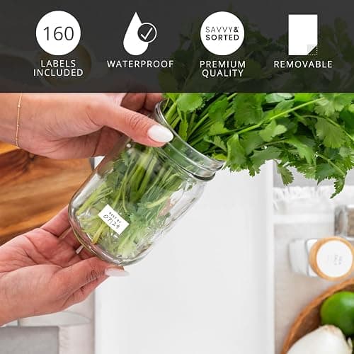 Expiration Date Pantry Labels, 160 Waterproof Food Expiration Date Label for Containers, Kitchen Stickers for Food Freshness, Use by Meal Prep Labels, Best by Write On Labels thumbnail 4