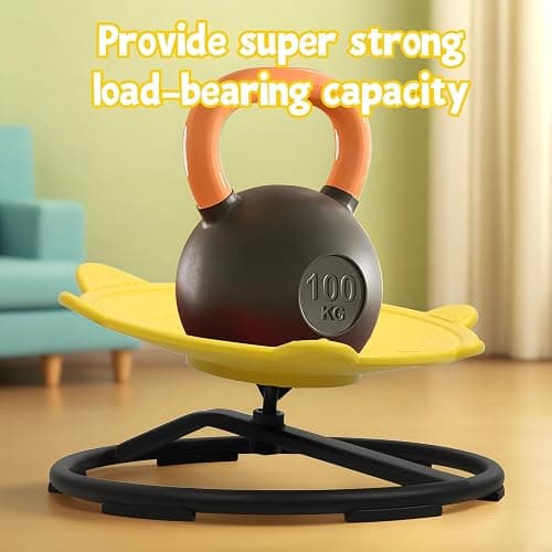 Smalibal Spinning Chair for Autistic Kids, Sensory Spinning Chair, Toddler Spinning Seat Training Body Coordination and Balance, Sit and Spin Training Body Coordination Yellow thumbnail 6