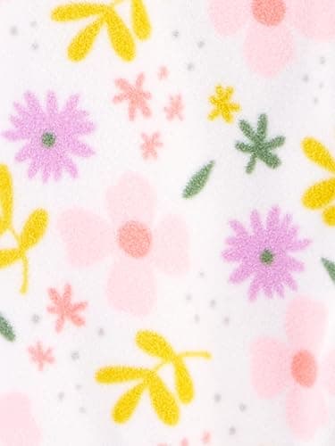Simple Joys by Carter's Baby Girls' Cotton and Fleece Footed Sleep and Play, Pack of 2 thumbnail 5