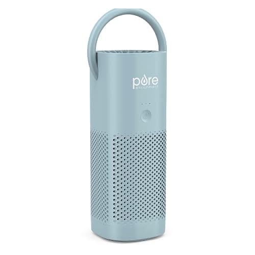 Pure Enrichment® PureZone™ Mini Portable Air Purifier - Cordless True HEPA Filter Cleans Air & Eliminates 99.97% of Dust, Odors, & Allergens Close to You - Cars, School, & Office (Starlight Blue) - Image 1