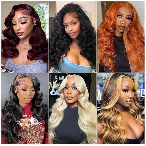 A FUTURE TONGMEI 4/27 Highlight HD Lace Front Wigs Human Hair Pre Plucked 13x4 Body Wave Frontal Wig with Baby Hair 180% Density Ombre Brown and Honey Blonde Human Hair Wigs for Black Women 22 Inch thumbnail 7