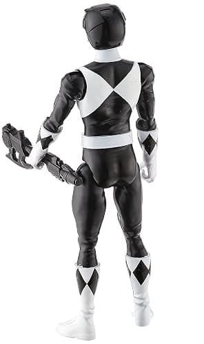 Power Rangers Mighty Morphin Black Ranger 12-Inch Action Figure Toy Inspired by Classic TV Show, with Power Axe Accessory thumbnail 3