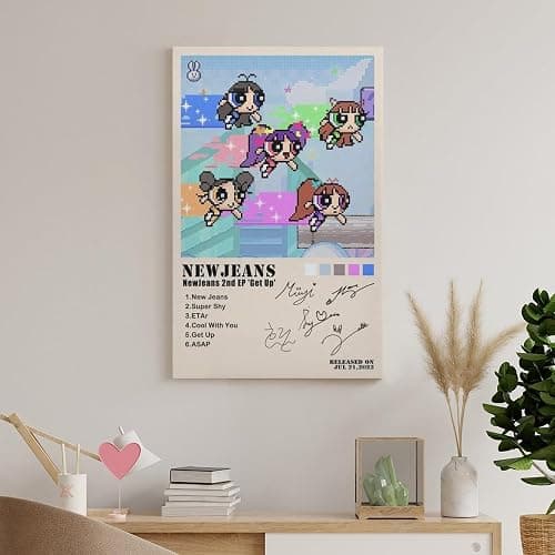 Newjeans 2nd EP Get Up Signature Music Poster Album Cover Artistic Poster 08x12inch(20x30cm) thumbnail 8