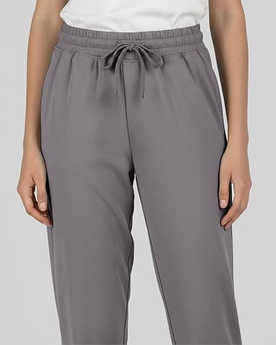 Real Essentials 3 Pack: Girls' Dry-Fit Jogger Sweatpants - Kids Teens Running Athletic Pants with Pockets (Sizes: 4-16) thumbnail 4