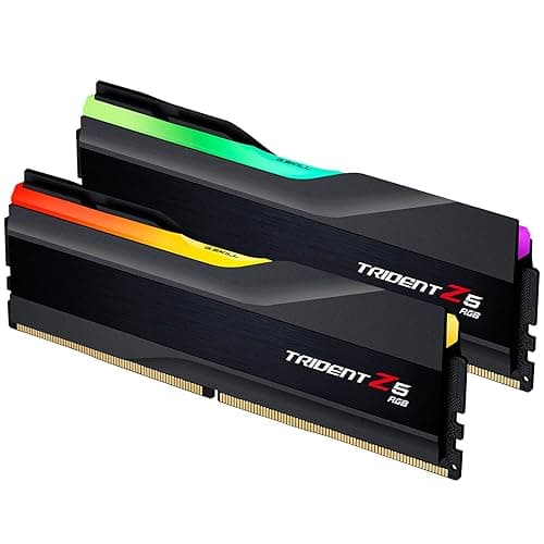 G.SKILL Trident Z5 RGB Series DDR5 RAM (Intel XMP 3.0) 32GB (2x16GB) 6400MT/s CL32-39-39-102 1.40V Desktop Computer Memory U-DIMM - Matte Black (F5-6400J3239G16GA2-TZ5RK) - Image 1