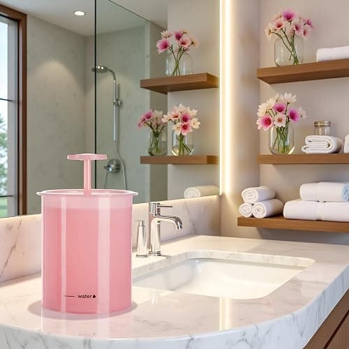 DPWOUM 1Pc Pink Face Cleanser,Facial Cleaning Tool,Shower Bath Shampoo Foam Maker Travel Household Cup Bubble Foamer,No Harm to Your Skin Facial Cleansing Washes thumbnail 6