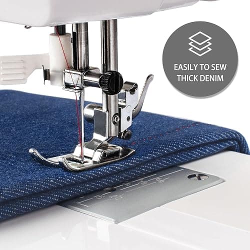 FEIYUE FYe320 Full Size Sewing Machine with Foot Pedal, Speed Control, Heavy Duty & Portable, LCD Display, 25 Built-in Stitches, 6 Bobbins & 5 Included Sewing Feet thumbnail 6