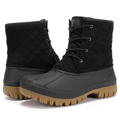 STQ Duck Boots for Women Waterproof Winter Boots Quilted Snow Boots - Image 1