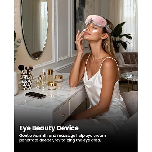 BOB AND BRAD Eye Massager FSA Eligible/HSA Eligible, EyeOasis 2 Temple Massager with Heat, Smart Eye Mask for Migraine with BT Music, Reduce Dry Eyes Improve Sleep, Christmas Gifts for Women Mom Wife thumbnail 7