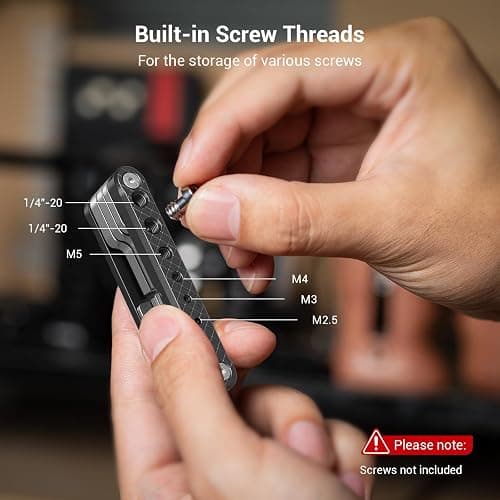 SMALLRIG Ensemble d'Outils Pliants avec Tournevis et Clés Hexagonales, Sept Outils Fonctionnels Inclus, Noir - 4681 thumbnail 3