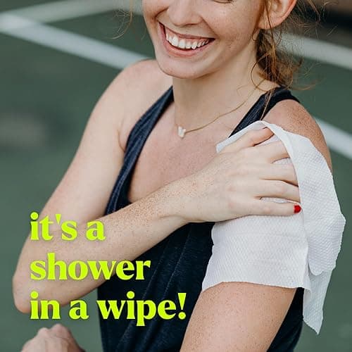 Goodwipes Body Wipes, Really Big for All Over, Made with Aloe, Plant Based and Hypoallergenic, Wipe Away Sweat and Odor, For Face and Body-Lavender, 10 Count - Lavender - 10 Count (Pack of 1) thumbnail 5