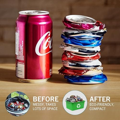 HomeBuddy Can Crusher for Recycling - 12 Oz. and 16 Oz. Can Crusher Wall Mounted for Aluminum - Compact and Easy to Use, Mounting Rivets Included, Man Cave Accessories thumbnail 3