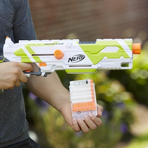 NERF Longstrike Modulus Toy Blaster with Barrel Extension, Bipod, Scopes, 18 Elite Darts & 3 Six-Clips (Amazon Exclusive) - Standard thumbnail 8