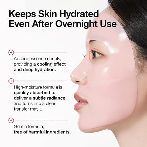 ANUA Peach 70 Niacin Brightening Collagen Mask, Overnight Face Mask for Glass Skin, Niacinamide, Collagen Facial Mask, Glow up with Hydration, Natural Color, Korean Skin Care (38g, 4ea) thumbnail 4
