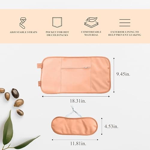 Handcraft Blends Castor Oil Pack Wrap - Organic Castor Oil 16 oz with Reusable Wraps - Durable Comfortable Pack Wraps for Neck and Stomach with Adjustable Elastic Straps thumbnail 3