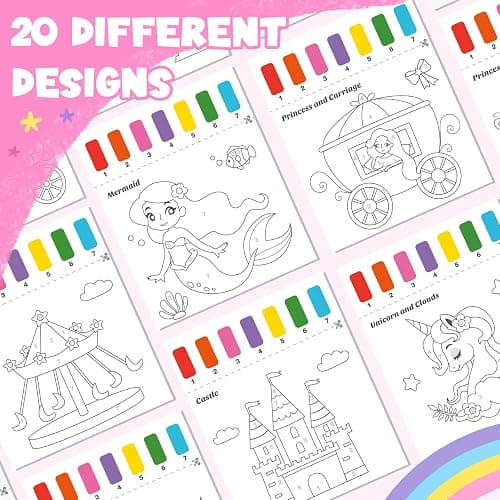 ZMLM Paint with Water Coloring Books for Toddlers, Mess Free Watercolor Painting Sets Activity for Kids Arts Crafts Gift Toy for Boy Girl Ages 4 5 6 7 8 Christmas Stocking Stuffers Birthday (Princess) thumbnail 7
