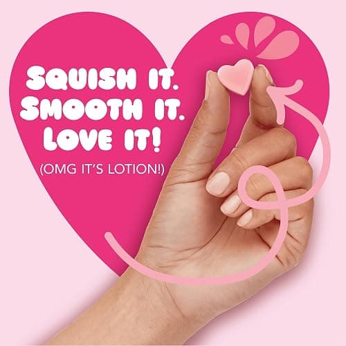 Jergens Cherry Almond Lotion Bursts, Squishy Heart-Shaped Moisturizer Bursts, Lotion Gifts for Teens, 38 Ct thumbnail 7