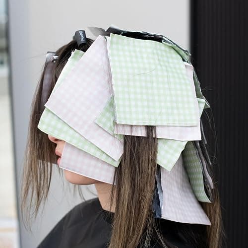 FRAMAR Gingham Hair Foil – Hair Foils For Highlighting, Pop Up Foil For Hair Highlighting, Salon Foils For Hair Highlighting Kit, Long Hair Foils For Bleach, Salon Foils For Hair Stylist – 500 thumbnail 2