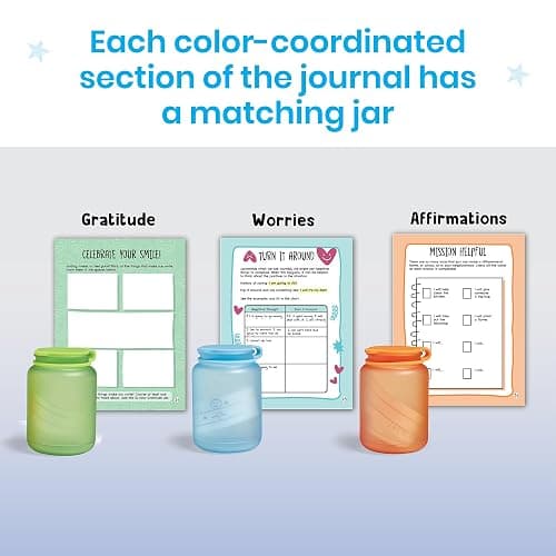 hand2mind Filling My Jars Interactive Journal, Kids Gratitude Journal, Growth Mindset Activities, Positive Affirmations for Kids, Mindfulness for Kids, Social Emotional Learning, Calm Down Corner, Medium thumbnail 4