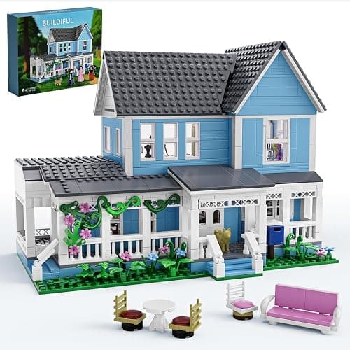 Gilmore Stars Hollow Luke’s Lorelai Movie House Building Block Toys Set,Compatible with Lego, Gift and Collectibles Decor Set for Family Sitcom TV Fans Girls Women Adult(1107 PCS) - Image 1