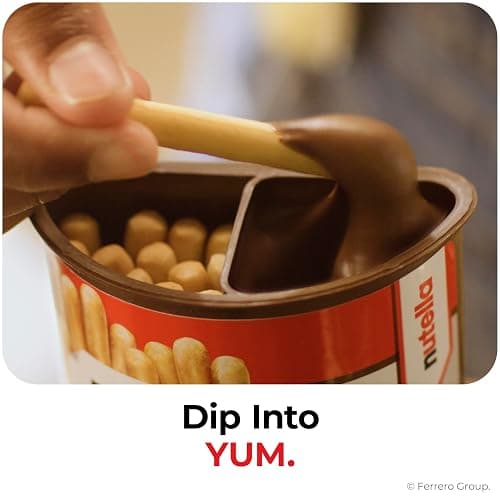 Nutella & GO! Chocolate Hazelnut Spread with Cocoa + Breadsticks, 24 Bulk Snack Packs, 1.8 oz Each thumbnail 4