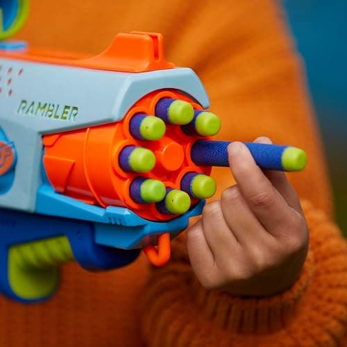 Elite Junior Rookie Pack, Easy Play Toy Foam Blaster, 32 Nerf Elite Darts, 4 Targets, Nerf Blasters for Kids Outdoor Games, Ages 6 & Up (Amazon Exclusive) thumbnail 6