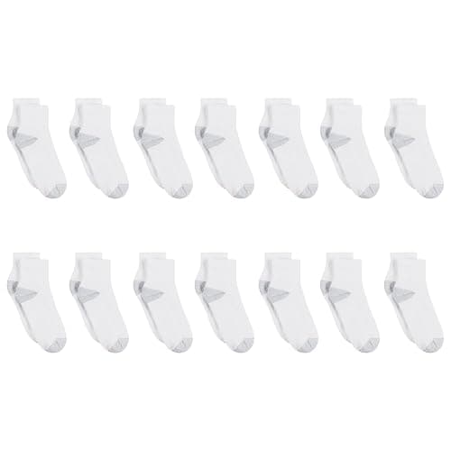 Hanes Women's Ankle, Moisture-Wicking Socks for Women, Cushioned Athletic Ankle Socks, 14-Pack thumbnail 2