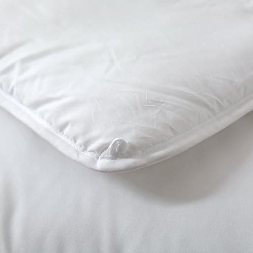 Dorrin Nessin Queen Size Down Alternative Comforter All Season Duvet Insert(White,90x90)-Ultra Soft Double Brushed Microfiber Quilt Cover, Classic Box Stitched with 8 Corner Tabs thumbnail 7