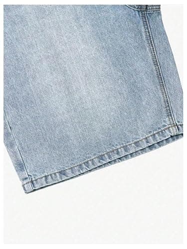 GORGLITTER Boy's Jorts Baggy Jean Shorts Denim Wide Leg Bottoms | Jorts Kids, Boys Shorts Size 10-12, 14-16 8, Teen Boys Clothes, High Waisted Bermuda Shorts Outfits thumbnail 3