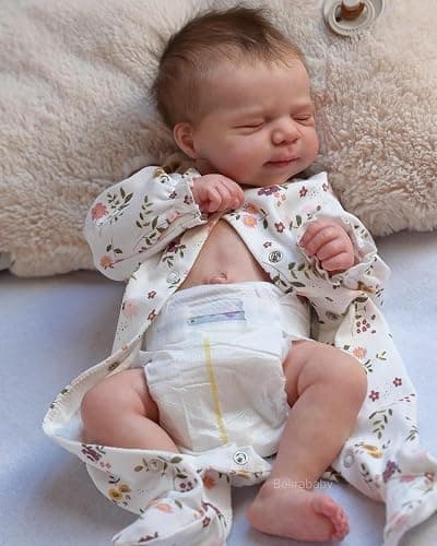 Anano Realistic Baby Silicone Baby Dolls Full Body Girl, 20 Inch Waterproof Lifelike Reborn Baby Dolls Toddler Realistic New Born Baby Doll Squishy Anatomically Correct for Kids (Off White Daisy) thumbnail 2